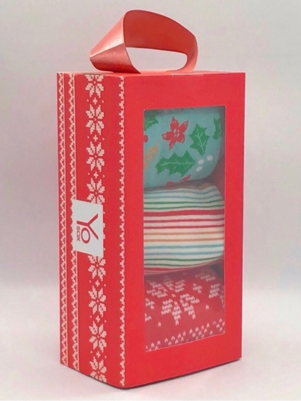 NEW 3 Pack, Festive Holiday / Christmas Crew Socks